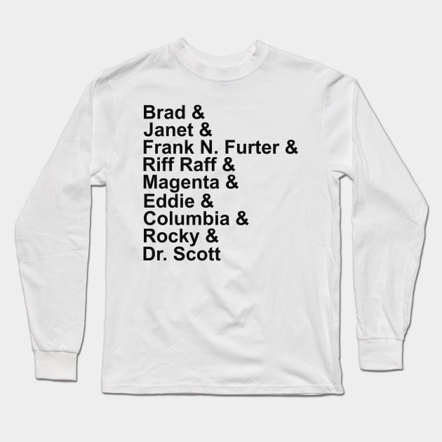 Rocky Horror Cast Long Sleeve T-Shirt by spunkie